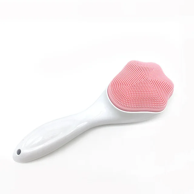 Silicone Face Brush Facial Pore Cleaning Facial Brush Pink - Shop at LoveMi