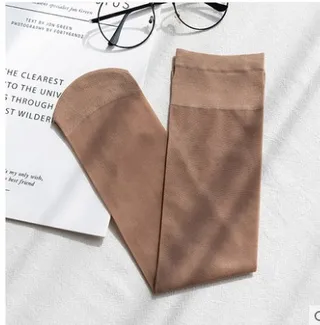 Transparent Calf Socks Jk White Socks Fashion - Coffee