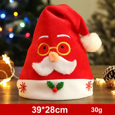 Fashion Snowman ElK Santa Claus Hats Xmas Gift Decoration Sdm25 - Shop at LoveMi