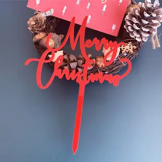 Bake Cake Decorations For Christmas - 944Red
