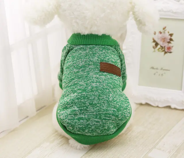 Winter Small And Medium Size Dog Pet Clothes Warm Green - Shop at LoveMi