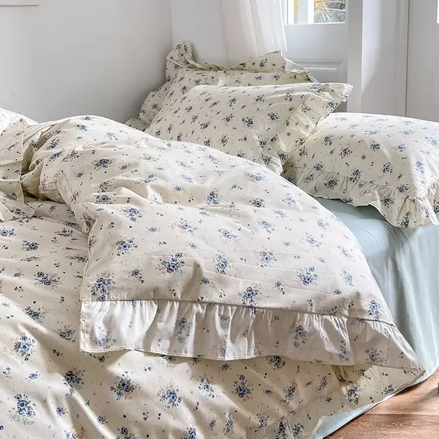 Broken Spring And Autumn Girl Bedding Sheet Quilt Cover Set Of Three Huali - Shop at LoveMi