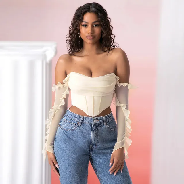 Slim fit Waist Vest With Shoulder Clothes And Autumn Waist Apricot - Shop at LoveMi