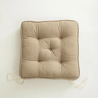 Japanese Simple Cotton And Linen Cushion Thickened And Anti-skid - Heather