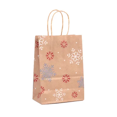 Merry Christmas Gift Bags Santa Sacks Kraft Paper D 5Pcs - Shop at LoveMi