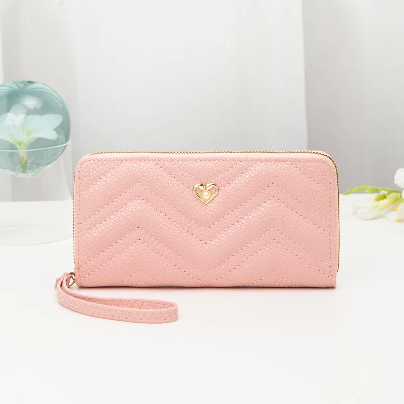 Fashion Clutch Bag Texture Embroidery Thread Love Pink - Shop at LoveMi