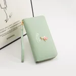 Large capacity letter metal chain clutch bag - Green