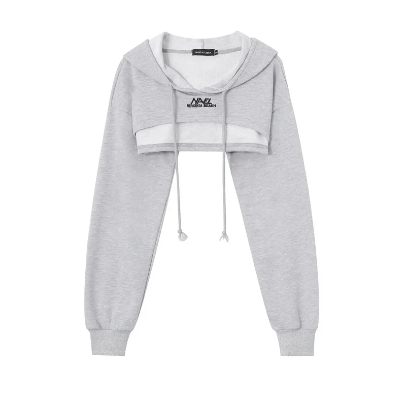 Sweater Blouse Girls Sweet Cool Fashion Flower Grey - Shop at LoveMi
