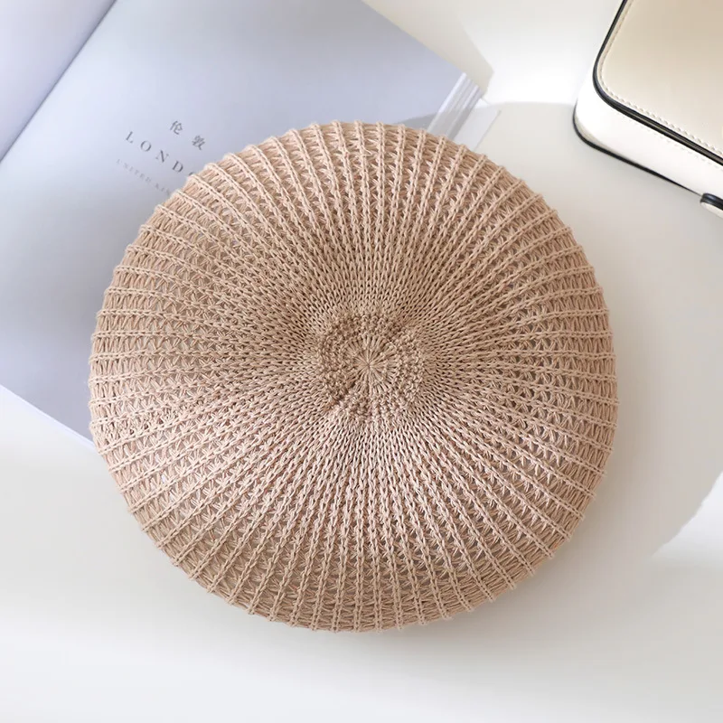 Belle Thin Linen Women's Hat Retro - Coffee
