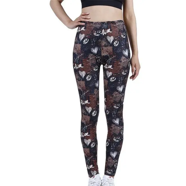 Women's Spring And Summer Thin Printed Leggings Black Coffee Feelings - Shop at LoveMi