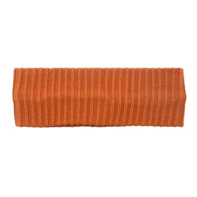 Elastic Vertical Knitting Wool Headband Caramel - Shop at LoveMi