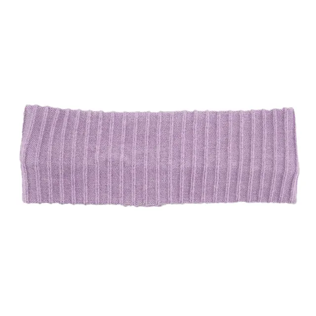 Elastic Vertical Knitting Wool Headband Light Purple - Shop at LoveMi