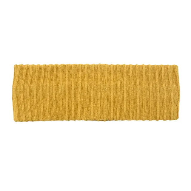 Elastic Vertical Knitting Wool Headband Yellow - Shop at LoveMi