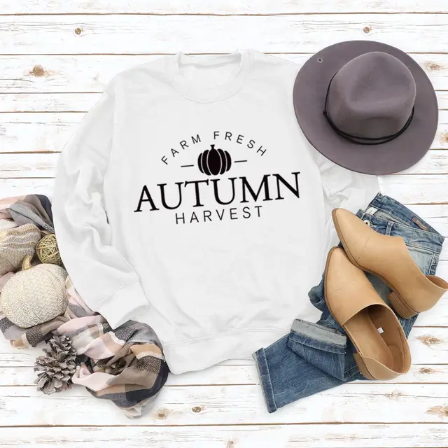 Letter Round Neck Fashionable Loose Long Sleeve Sweater 2White Sweater Black Font - Shop at LoveMi
