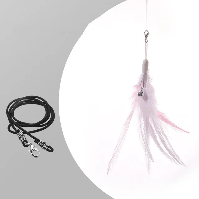 Cat Toy Laser Tease Cat Stick Feather Bell Model B Of Fitting Head - Shop at LoveMi
