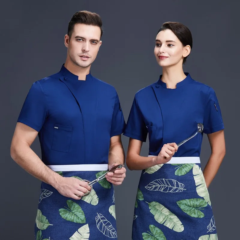 Mesh Fabric Breathable Light Chef Clothing Blue - Shop at LoveMi