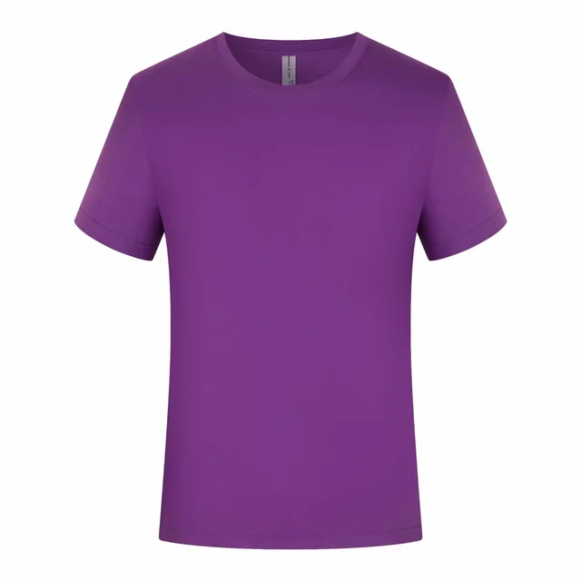 Workwear T shirt Round Neck Short Sleeve Printing Purple - Shop at LoveMi