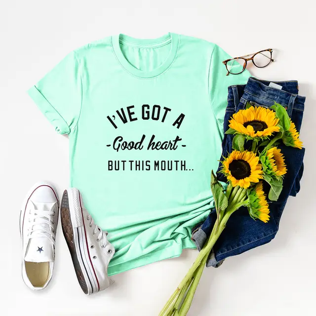 European And American Women's Round Neck Short Sleeve T shirt Mint Green - Shop at LoveMi