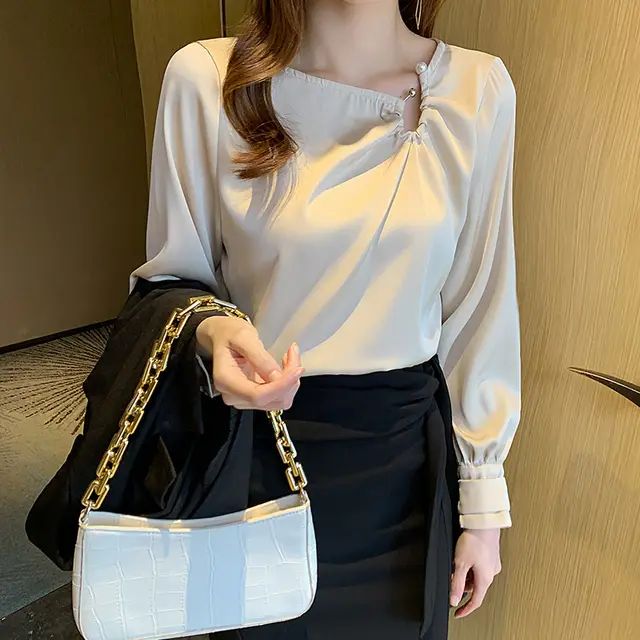 Korean Style Long Sleeve Bottoming Shirt Jacket Apricot - Shop at LoveMi