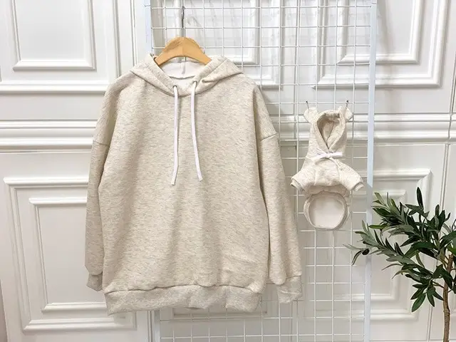 Cute Bear Ear Pet Hooded Sweater Parent child Outfit Oats - Shop at LoveMi