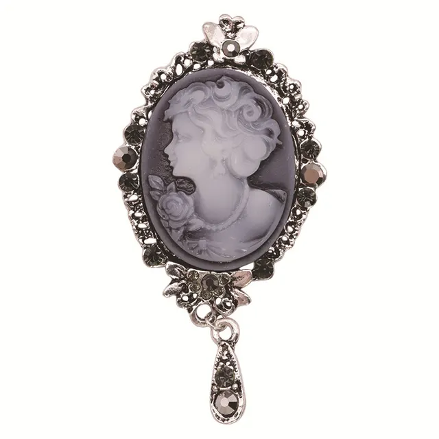 Vintage Teardrop shaped Female Corsage Alloy Plating Ancient Silver - Shop at LoveMi
