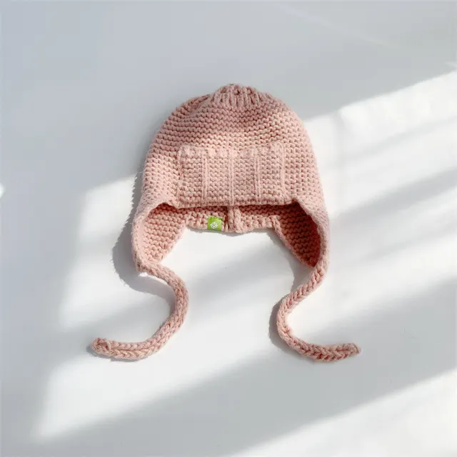 Wind Proof Ear Protection WoolWomen Solid Color Pink - Shop at LoveMi