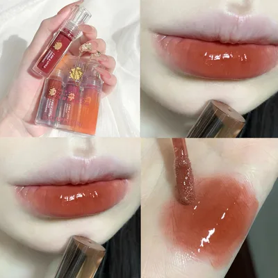 Mirror Paint Light Lip Lacquer Lipstick No Stain On Cup Long lasting White Mocha Milk Curry Jelly - Shop at LoveMi
