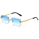 Gold Framed Gradually Blue