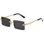 Gold Framed Grey Flakes