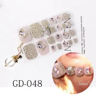 Stamping Removable French Foot Sticker For Nail Enhancement - Gd048