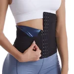 Pu Blue Threebreasted Buckle
