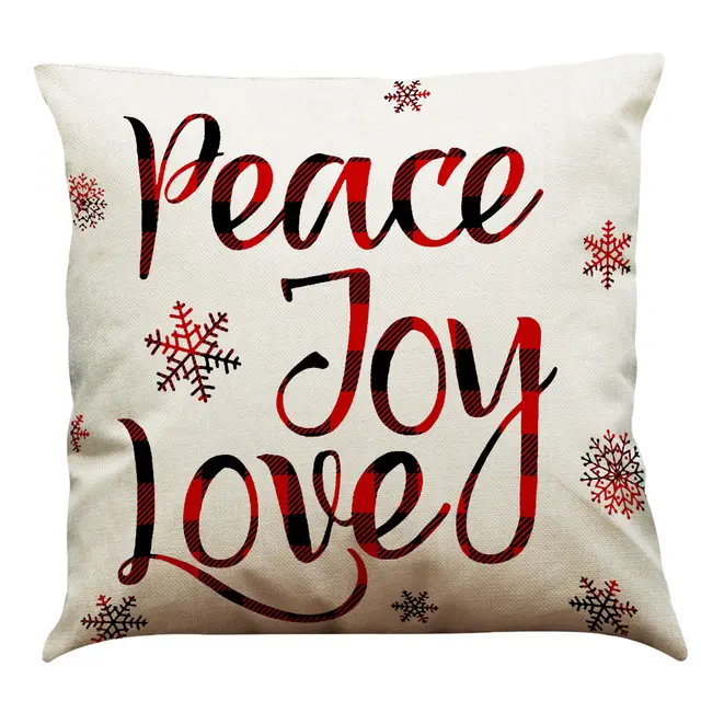 New Christmas Cotton And Linen Pillowcase Zy - Shop at LoveMi