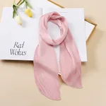 Color Blocking Small Ribbon Scarf Women's Pleated Hair Band - Yz1020-10X130Cm