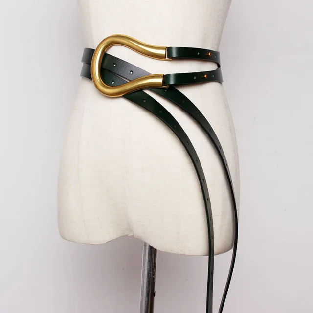 Women's Diagonal Belt Is Fashionable In Europe And America Green - Shop at LoveMi