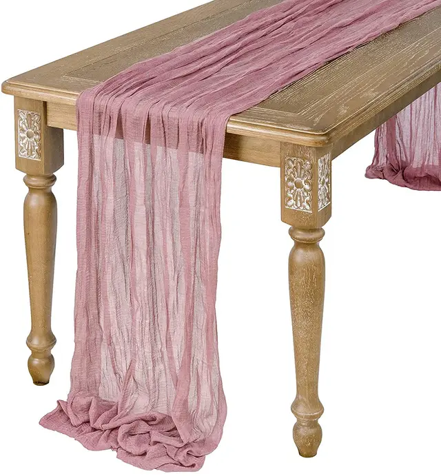 Cloth Scarf Table Runner Party Table Runner Birthday Hide Powder - Shop at LoveMi