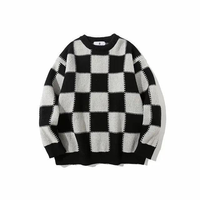 Vintage Loose Couple Knitted Jacket Black - Shop at LoveMi