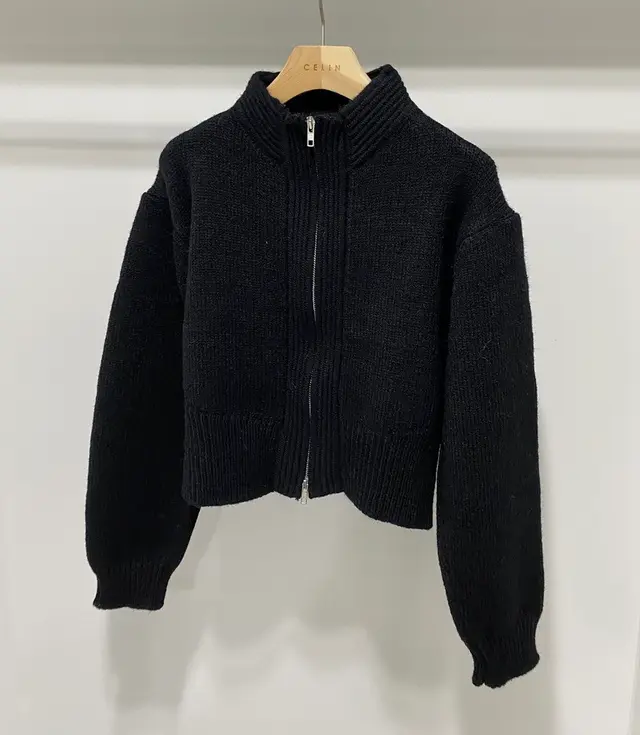 Design Loose Versatile Long sleeved Short Knitted Sweater Black - Shop at LoveMi