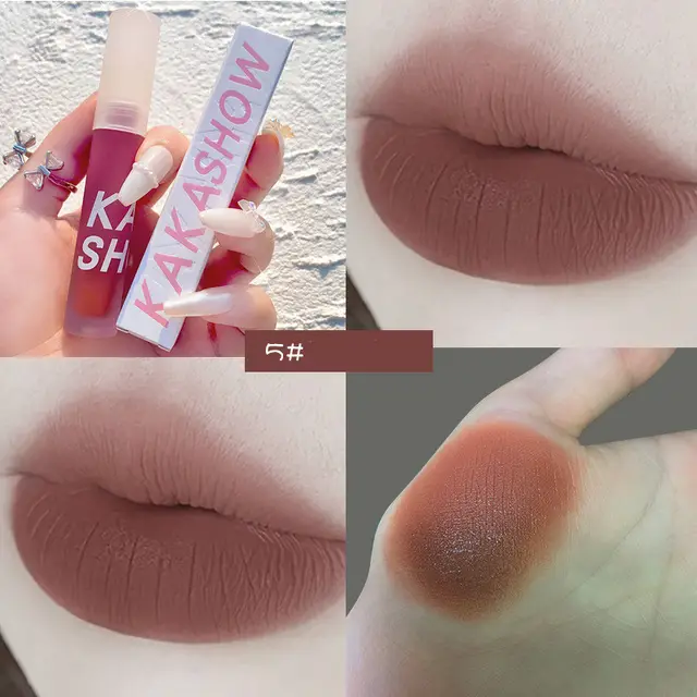 Velvet Matte Matte Lip Glaze Moisturizes And Does Not Easily Stain The Cup 5 Style - Shop at LoveMi