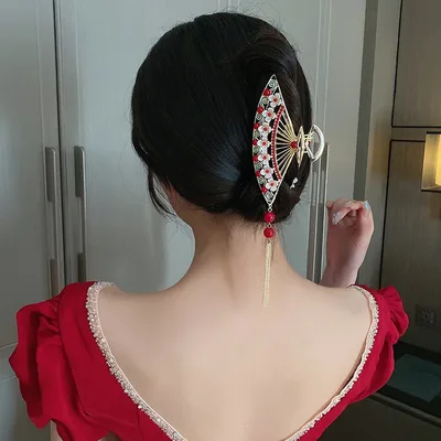 Antique Tassel Large Pearl Clip Metal Hairpin 25Style - Shop at LoveMi