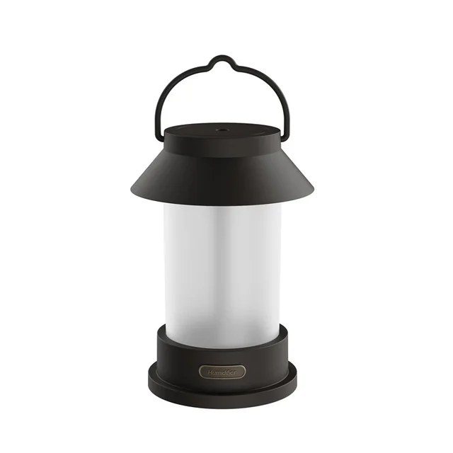 Wireless Retro Aroma Humidifier With LED Lamp Black - Shop at LoveMi