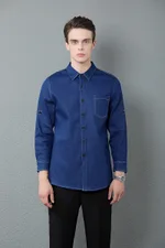 Mens Blue Long Sleeves