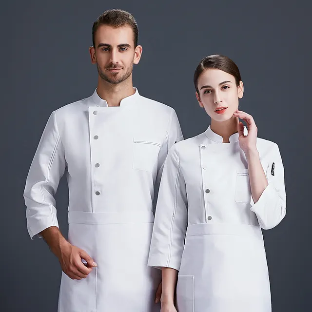 Chef's Overalls Men's Seven point Sleeves White - Shop at LoveMi