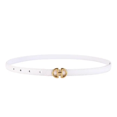 Women's Fashion Simple Decorative Casual Belt White - Shop at LoveMi