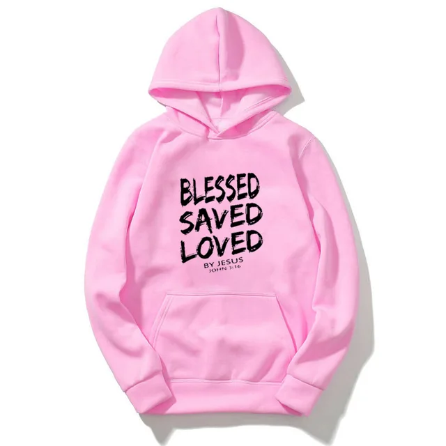 Korean Loose Hoodie Printed Long Sleeve Slouchy Style Pink - Shop at LoveMi