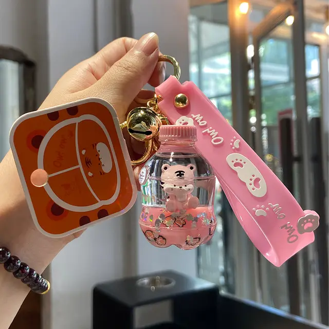 Tiger Keychain Soft Cute Refueling Tank Bottle Of Sodapink - Shop at LoveMi