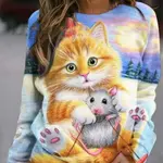 Colourful Cat Print3