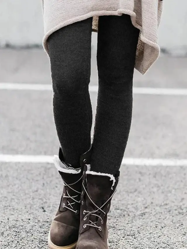 Fashion Brushed Printing Slim Trousers Versatile Black - Shop at LoveMi