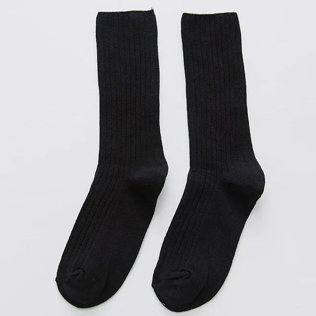 Vintage Forest Vertical Cotton College Style Socks Black - Shop at LoveMi