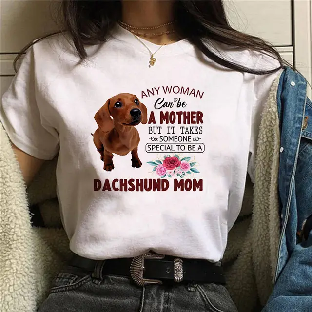 Personal Stalker Dachshund Print Women's Summer T shirt Color32987 - Shop at LoveMi