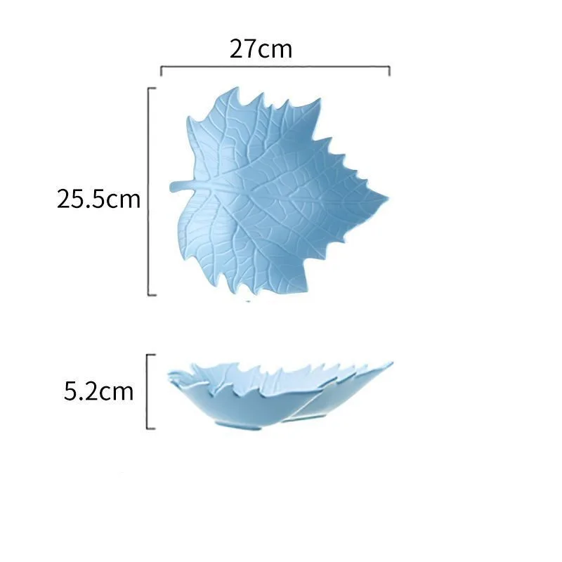 Ceramic Snack Plate For Creative Home Use Sky Blue - Shop at LoveMi